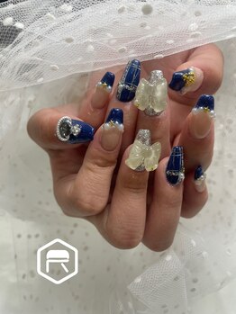 東海最大級ネイルサロン by レディスペネイル 名駅店/チェックネイル