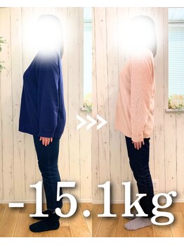 ゆうきや整体院/-15.1キロ達成!!