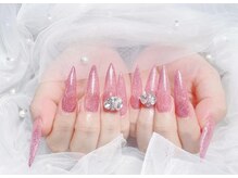 キアラネイルサロン/チップ長さだしワンカラー 