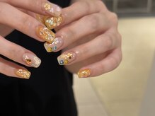 ミエル 錦糸町マルイ店(Miel)/オレンジ ニュアンスネイル