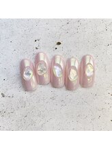 ネイルアンドまつげ リュフェール 五反田(Nail Lufaire)/オーロラピンク