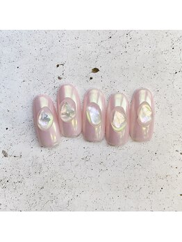 ネイルアンドまつげ リュフェール 五反田(Nail Lufaire)/オーロラピンク