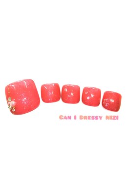 キャンアイドレッシー ニジ(Can I Dressy NIZI)/【Foot】きれいめネイル