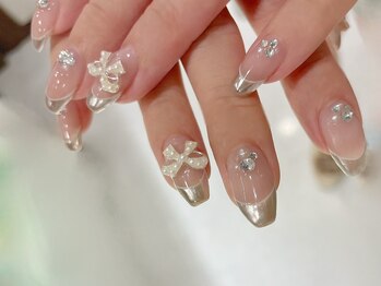 キラネイル アンド アイラッシュ by World Beauty(KIRA)/ミラーフレンチ