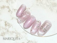 ネイルサロン マリキータ(MARIQUITA)/マグネット/水光/リボン/透明感