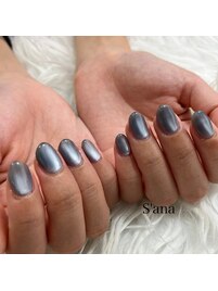 ブルーマグネットネイル