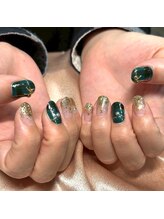 ザ バーム 船橋店(THE BALM)/クリスマスネイル/ラメグラ