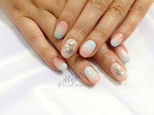 ネイルサロン ビューティーマジック 川口店/カラフル３色グラデ