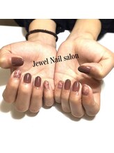 ジュエルネイルサロン(Jewel)/ワンカラー＋アート