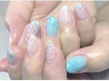 キャディーネイルズ(Caddy' Nails)/ドロップアートのサマーネイル