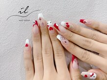 イル 神戸店/フレンチ×キャラクターネイル