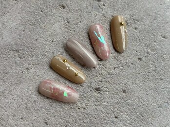 プリュム(Plume)/☆オーロラネイル