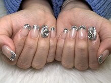 ネスネイル 池袋(Nes.nail)/ガラスフレンチネイル