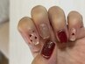 【バレンタインにおすすめ♪】hand ゆるデザインネイル2～５本 (持ち込みOK)