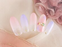 シューズネイルプロデュース/レインボードロップネイル