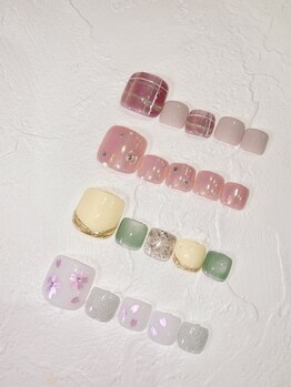 【フット】春先取り定額デザイン