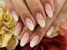 ダブルネイル(Double Nail)/【ほり】ホワイトデザイン