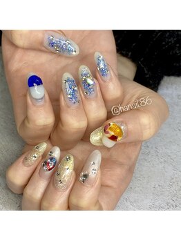 Mネイル 伏見店/____sasakinail×ぽこぽこネイル