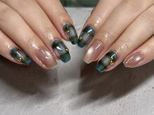 ネアー 新潟(NEER)/おしゃれチェック柄ネイル