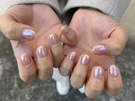 ピンクミラーネイル