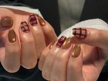 シェリーラメール 渋谷(cherielamer)/チェックネイル