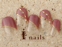 アイネイルズ 町田店(I nails)/大人ななめフレンチ　7980円