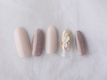 ネイルプラザ 河原町OPA店(NAIL PLAZA)/フラッシュ×シェルネイル♪