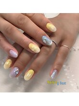 リアン 大宮(Rian)/イエロー×ブルー/韓国ネイル