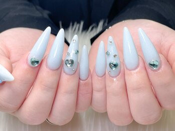 エムネイル(M-Nail)/★ブルー×キラキララメネイル★