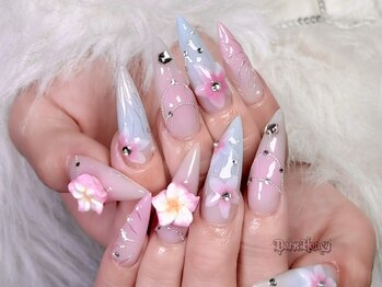 ダークハニー 原宿店(Dark Honey)/ハイビスカスネイル（3D別途）