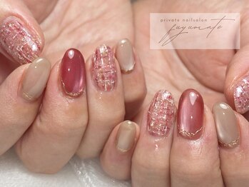 フユメイト(fuyumate)/ツイードネイル