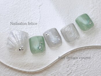 フェリーチェ 中目黒店(felice)/フット定額/グリーン/オーロラ夏