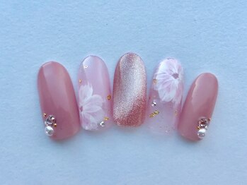 コエル(coel)/マグネット×フラワーネイル