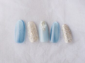 ネイルプラザ 河原町OPA店(NAIL PLAZA)/マグネット×シェルネイル