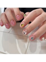 カミナネイル(KAMINA.nail)/stone & dot nail
