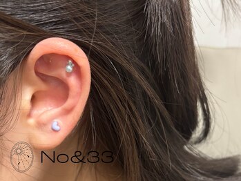 ナンバーアンドスリーサン(No&33)/【10粒】耳つぼジュエリー