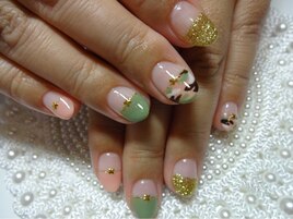 迷彩ネイル