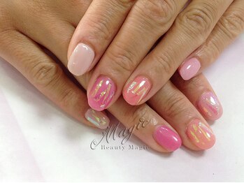 ネイルサロン ビューティーマジック 川口店/キラキラピンクネイル