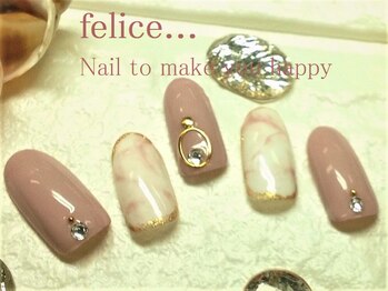 ネイルサロン フェリーチェ(felice)/【定額ネイル】¥7980