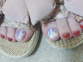 フット親指アート