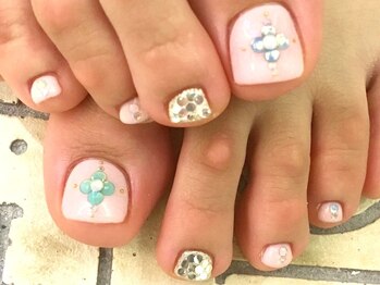 ネイルサロン ティディ(TIDY)/夏の甘辛MIXネイル