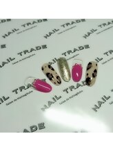 ネイルトレード 西荻窪店(NAIL TRADE)/ヒョウ柄ハラコネイル