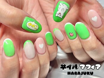ネイルマフィア 原宿(NAIL MAFIA)/キャラ/スキニーフレンチ