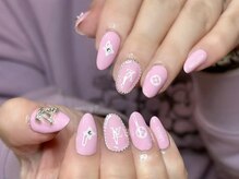 ウサギネイル 新大久保店(usagi nail)/ピンクネイル