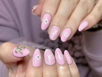 ウサギネイル 新大久保店(usagi nail)/ピンクネイル