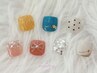 【嬉しいoff込＆フットバス】フット長島担当★親指2本シンプルアート　￥6600