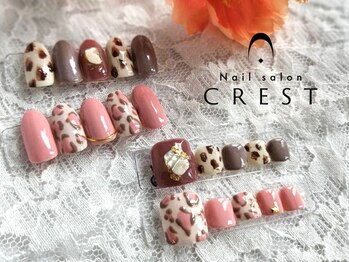 クレスト(CREST)の写真/【オトナ可愛いデザインが人気◎】店内サンプルから選べる上品デザインをご提案♪