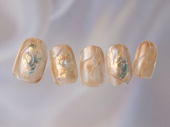 ジェミーネイル シンジュク(Jemiy nail shinjuku)/オレンジ奥行きニュアンス¥6980
