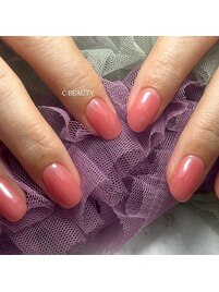 オフィスネイル/艶感ワンカラー