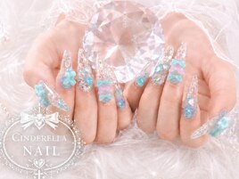 【スカルプ長さ出しネイル】